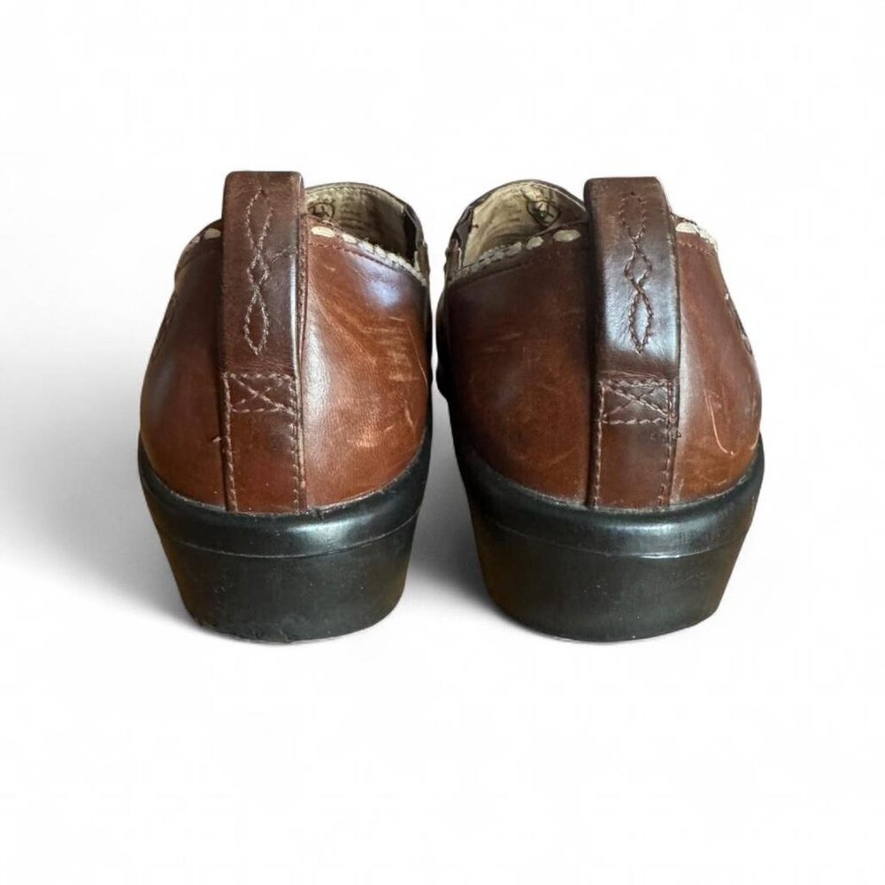 Ariat Shoes Size 8 B Style 52320 Leather Booty Brown Slip On - Picture 8 of 8